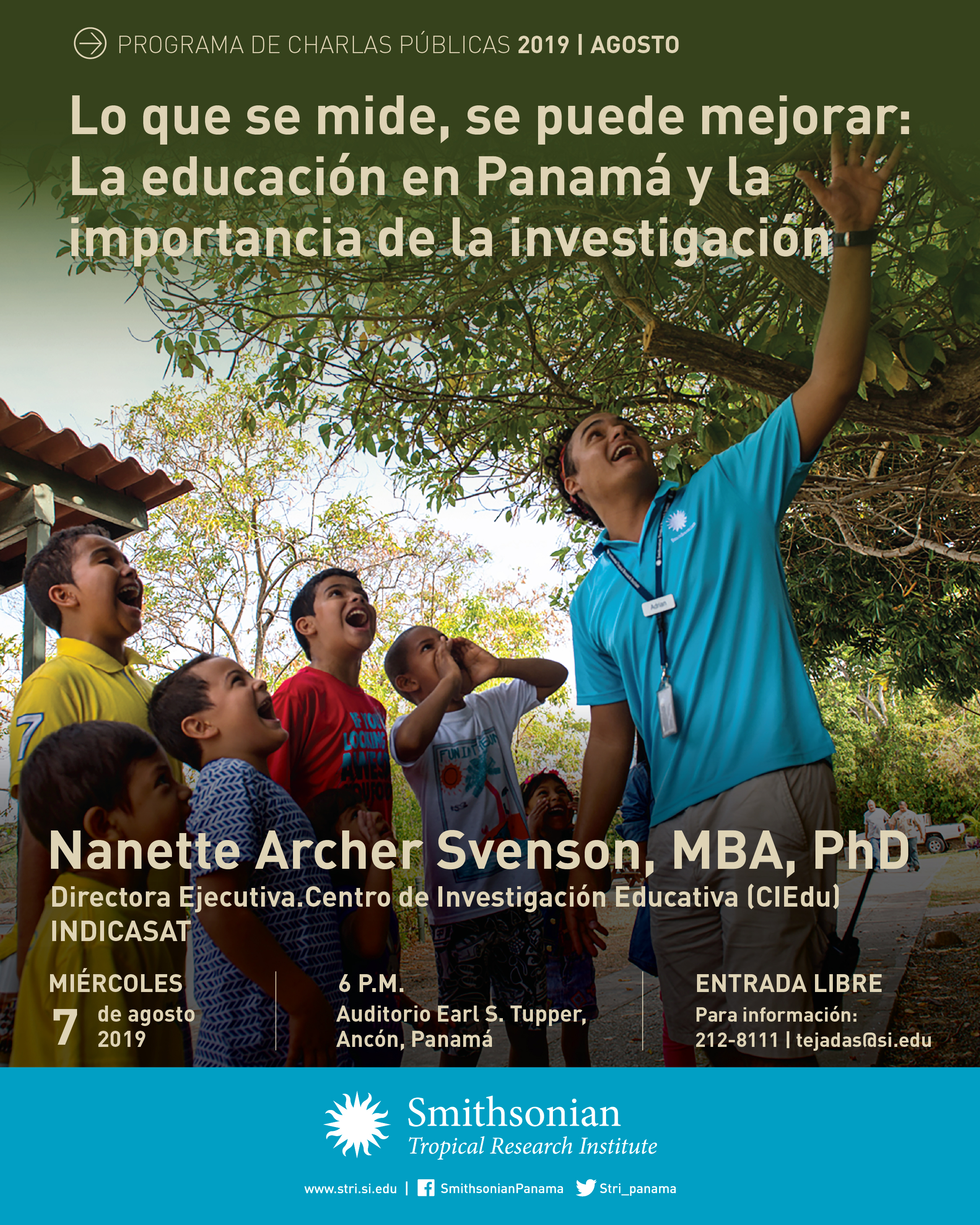 Charla Pública este miércoles 7 de agosto Charla Pública este miércoles 7 de agosto