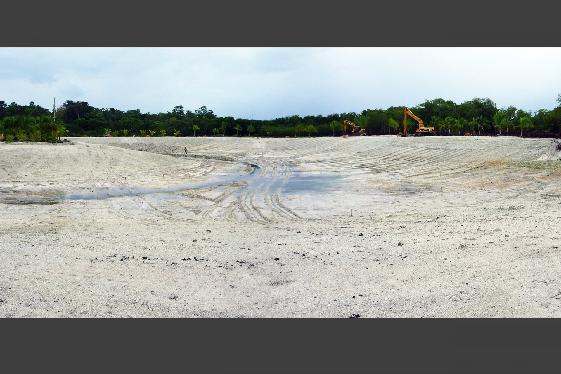 A large-scale excavation
