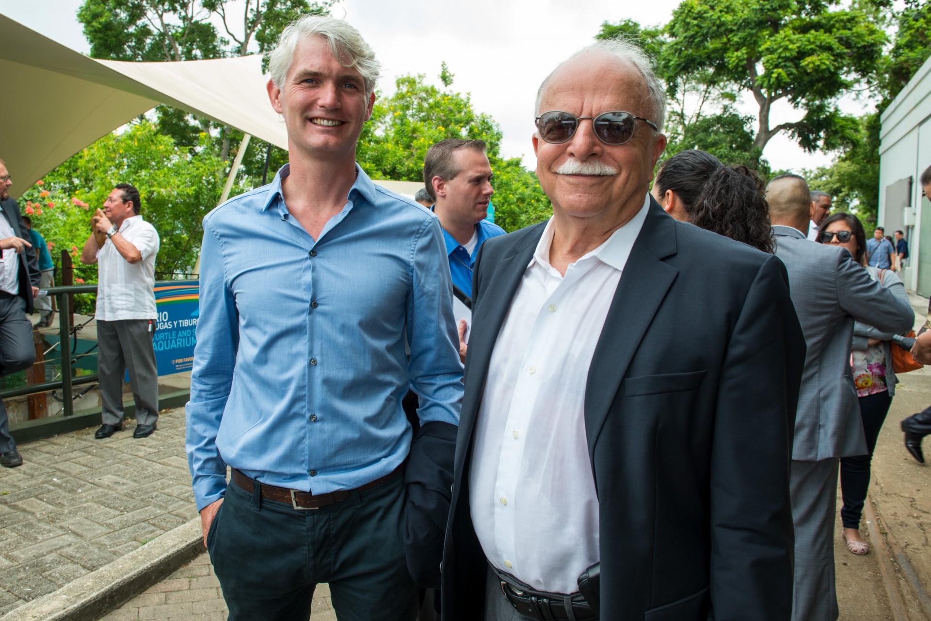 Aaron O’Dea with emeritus director Ira Rubinoff