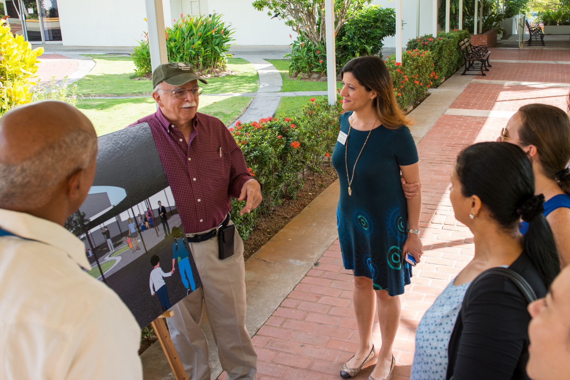 Ira Rubinoff shows off new design proposals for the Tupper Center